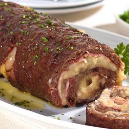 Rocambole de carne moída