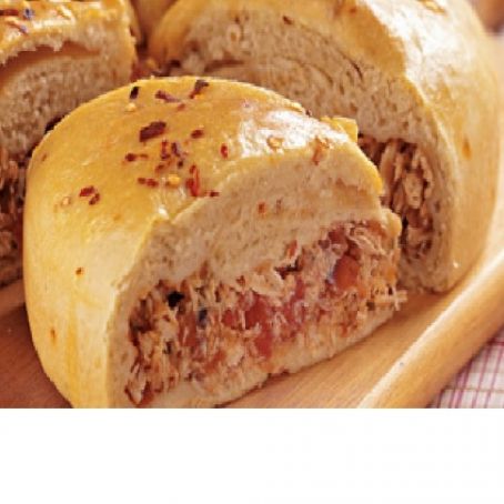 Torta de Frango com Massa de Pão