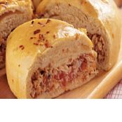 Torta de Frango com Massa de Pão