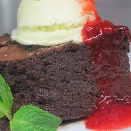 Bolo-pudim-brownie de Chocolate