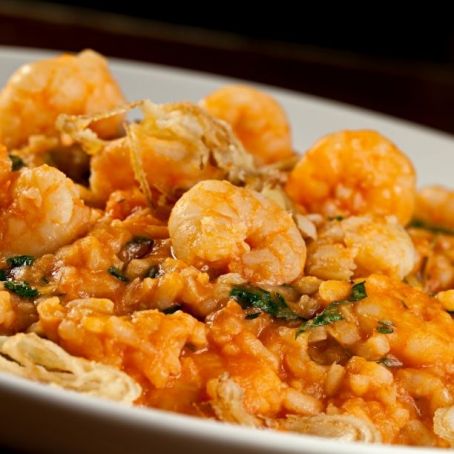 Risoto de camarão