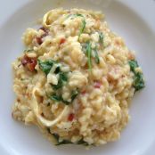 Risoto de Tomate Seco, Rúcula e Brie