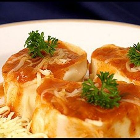 Rondele com massa de pastel