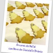 RECEITA de Árvores de Natal com Neve de Chocolate Branco