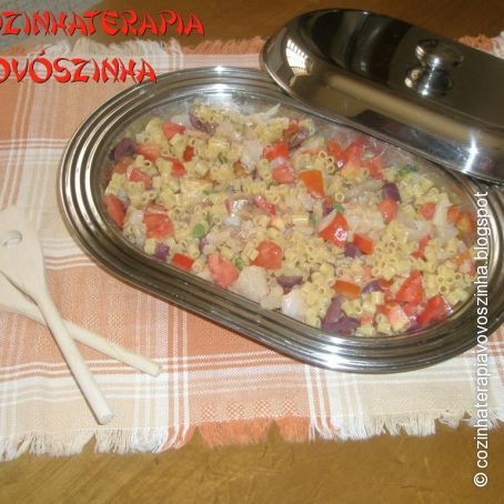 Salada de bacalhau com risoni