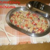 Salada de bacalhau com risoni