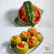 Salada de frutas e creme de limão