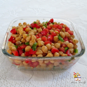 Salada de grão de bico