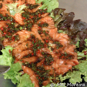 Salada de sashimi shake