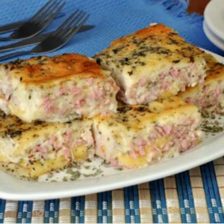 Torta de presunto e queijo MJ