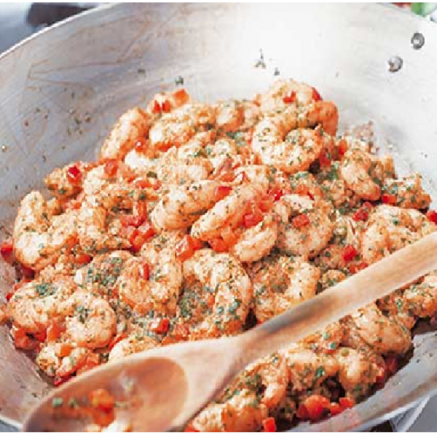 Camarão com molho de limão