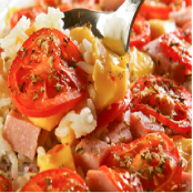 Arroz de forno à pizzaiolo