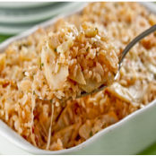 Arroz ao forno com bacalhau