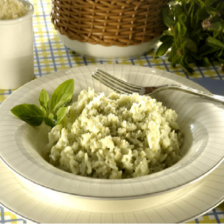Arroz ao pesto
