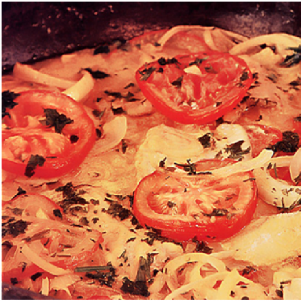 Moqueca de peixe com pirão