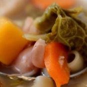 Sopa de feijão com massa cotovelinhos com carne  - Etapa 5