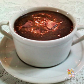 Sopa e caldinho de feijão