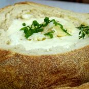 Sopa de Palmito Pupunha no Pão