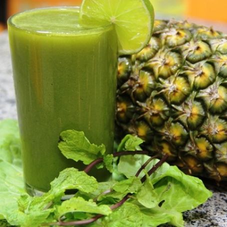 suco verde de abacaxi