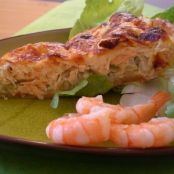 Quiche de salmão e alho poró