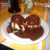 Profiteroles de chocolate