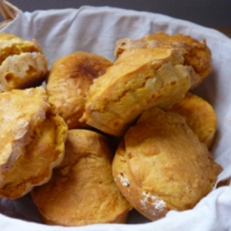 Scones de abóbora e laranja