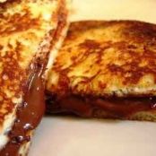 French toast with chocolate