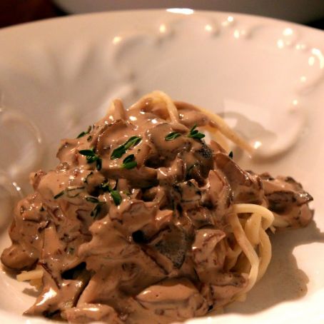 Talharim com Cogumelo