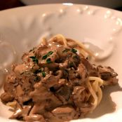 Talharim com Cogumelo