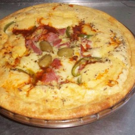 Torta de batata com frango cremoso