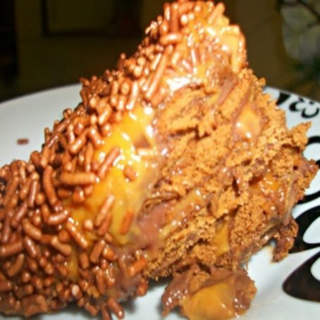 Torta de bolachas marmorizada