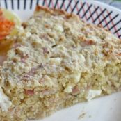 Torta de Farelo de Aveia Com Recheio de Ricota e Presunto