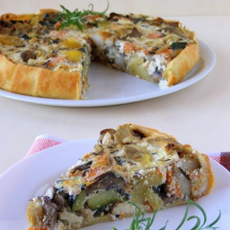 Torta de verduras grelhadas