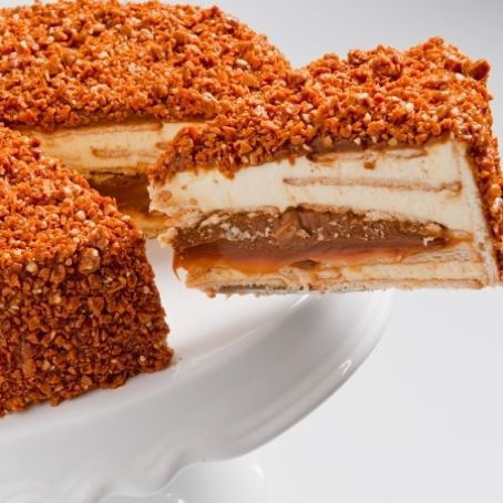 Torta crocante de doce de leite