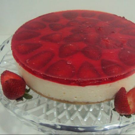 Torta Espelhada de Morango