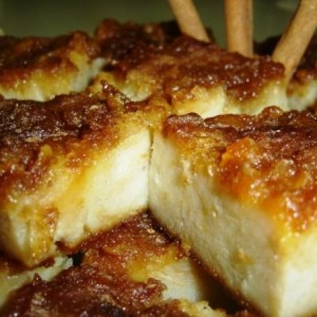 Pudim de pão cravo e canela 