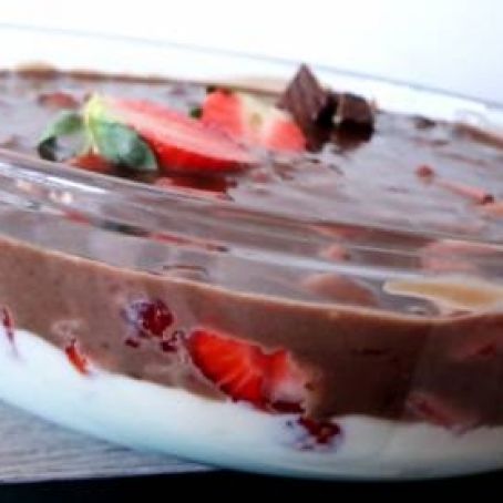 Delícia gelada de morango